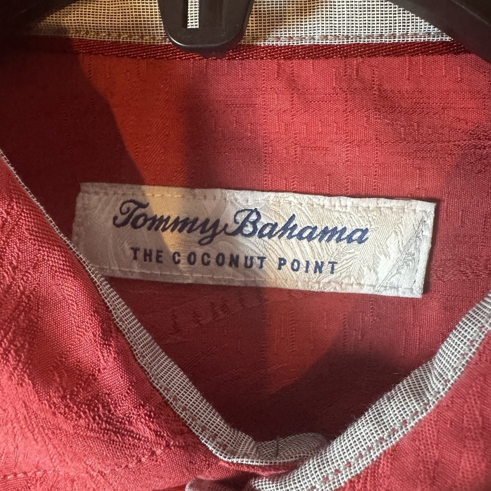 Ohio State Buckeye Tommy Bahama IslandZone Coconut Point Hawaiian Shirt Sz S NEW - Picture 6 of 11